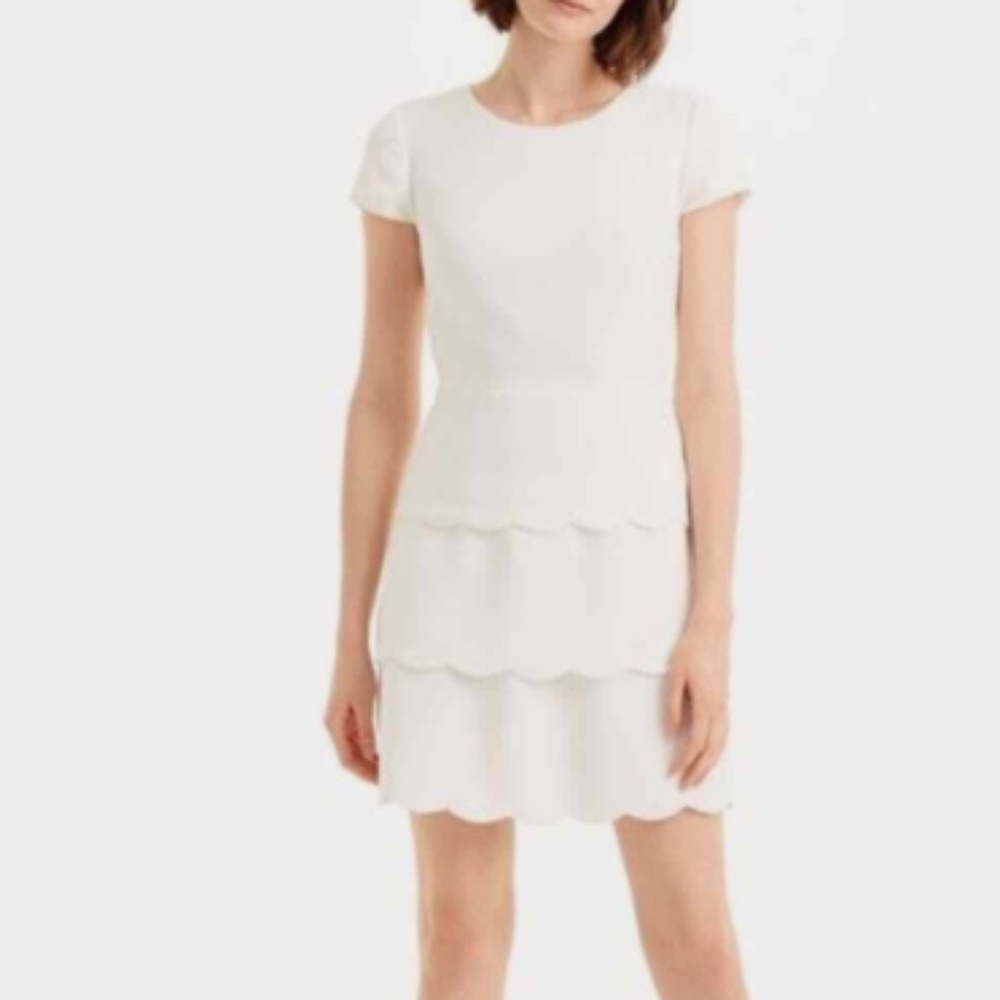 Club Monaco Scallop Mini Dress